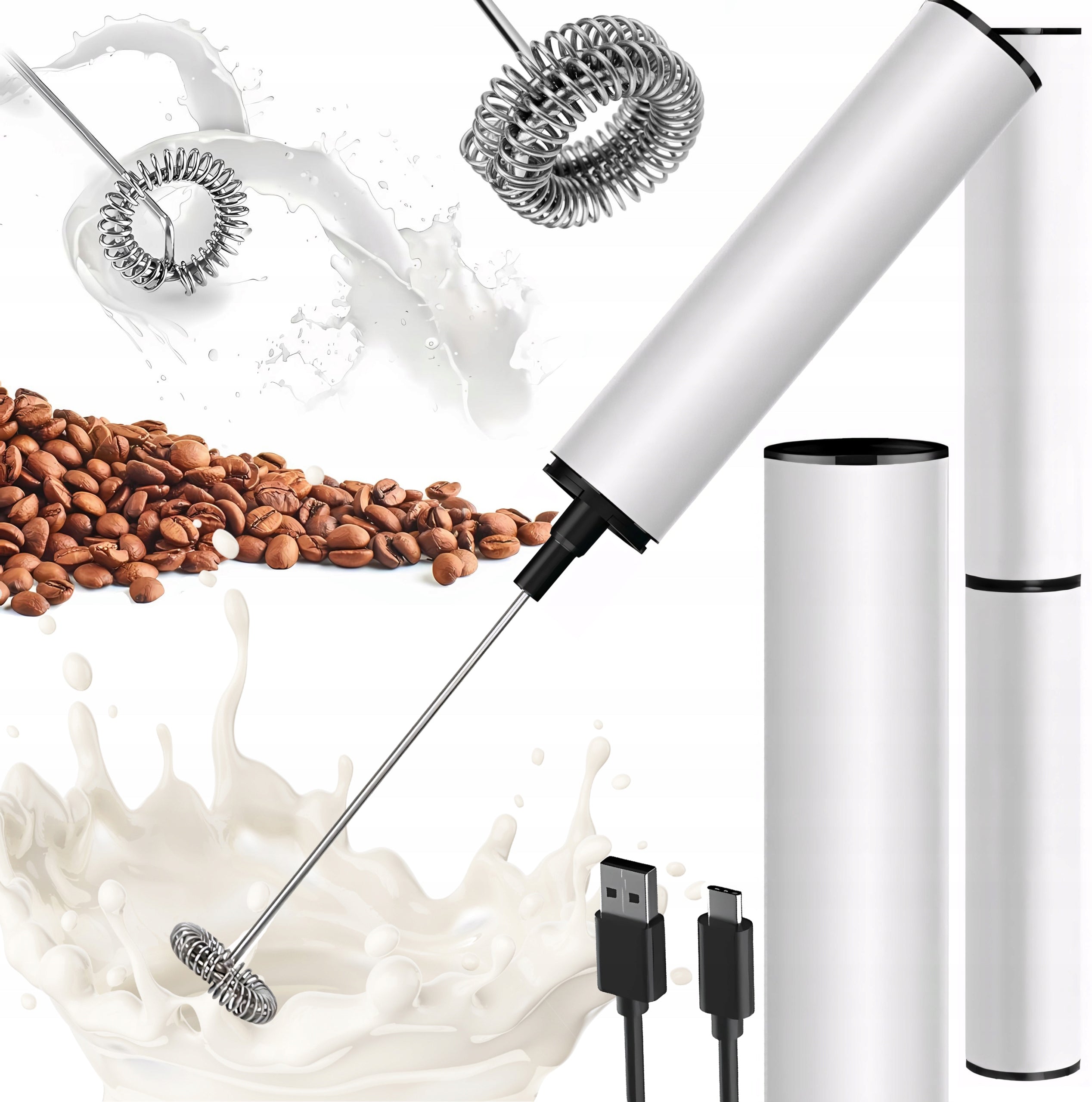 COFFEE MILK FROTHER Beater Stainless Steel QUIET STRONG 19000 RPM
