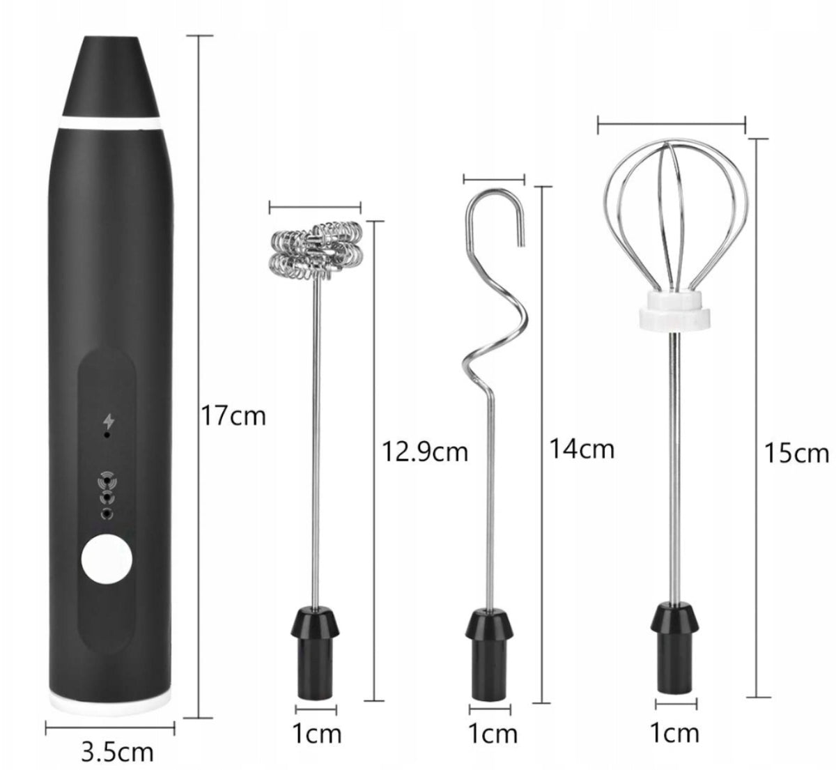 COFFEE MILK FROTHER MANUAL ELECTRIC BEATER CORDLESS MIXER! Manufacturer code 8881300271084