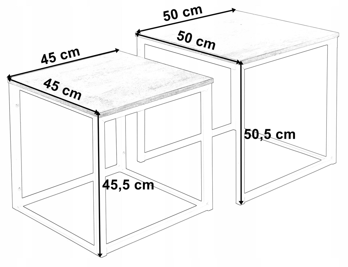 COFFEE TABLES SET 2in1 MARBLE FOLDING SQUARE BENCH FOR LIVING ROOM LOFT Packaging status original