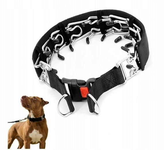 COLLAR EARRING METAL STEEL STRONG FOR DOG SECURE FASTENED 55cm - L Brand no brand