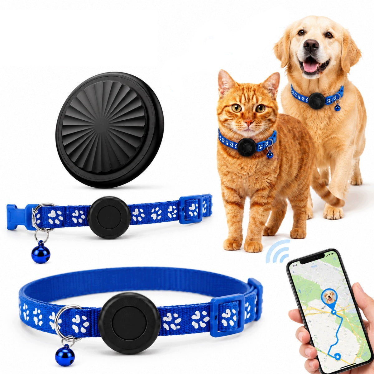 COLLAR LOCATOR GPS TRACKING FOR DOG CAT SUPPORTS ANDROID IOS SYSTEMS