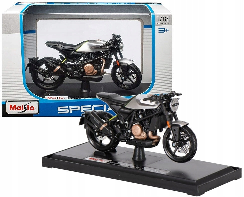 COLLECTOR 1:18 MAISTO MOTOR 2018 HUSQVARNA VITPILEN 701 Brand Maisto