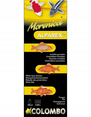 COLOMBO ALPAREX ANTIFUNGAL AND PARASITES MEDICINE FOR FISH IN POND 250ml