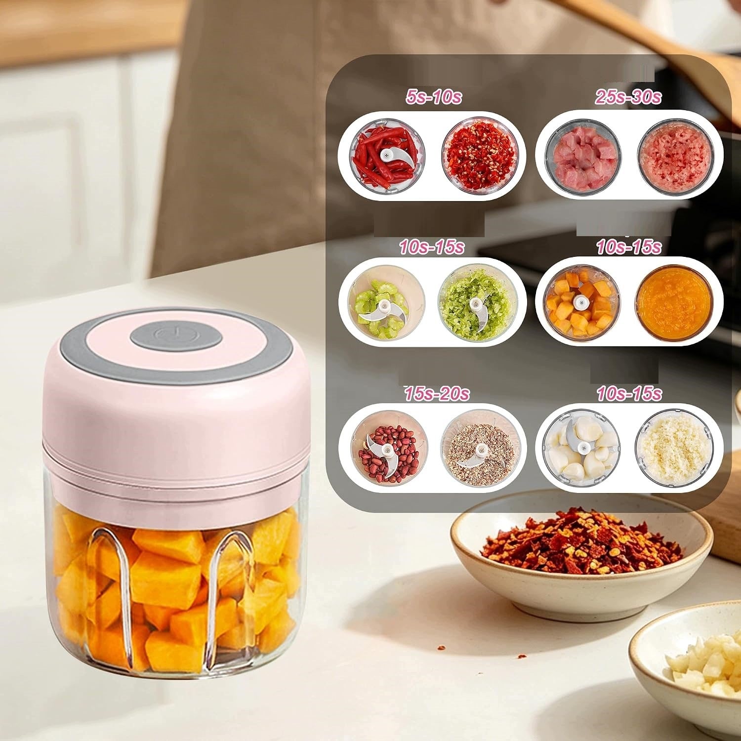 COLOR MINT CORDLESS SHREDDER KITCHEN CHOPPER 250ML Manufacturer code SR01