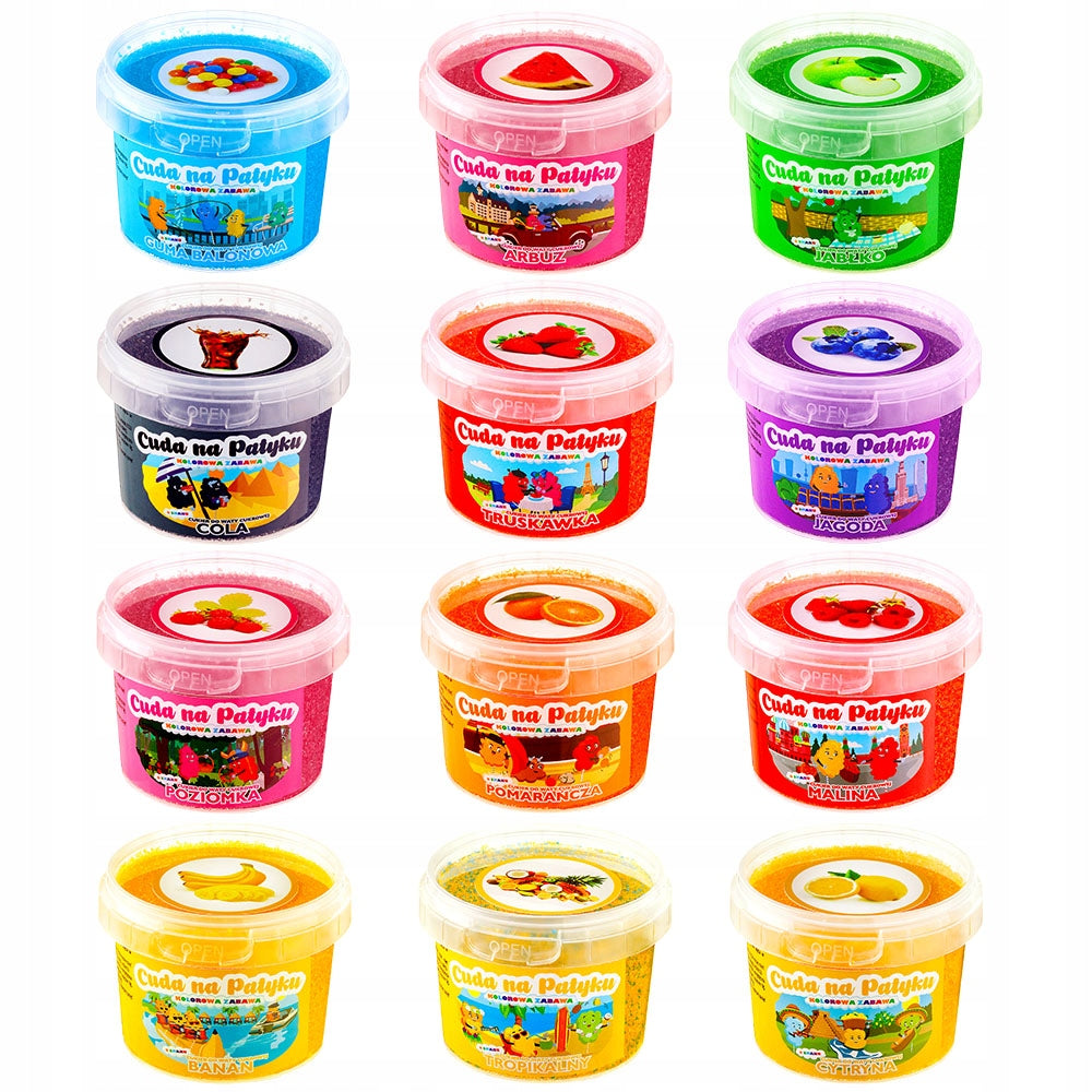 COLORFUL Cotton Candy Sugar for Flavour Machine STICKS SET 12x100g Packaging status original