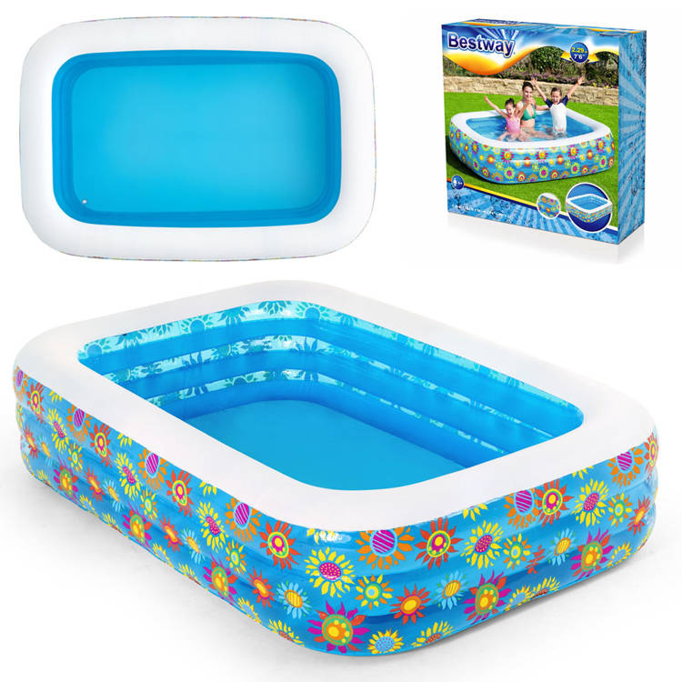 COLORFUL GARDEN SWIMMING POOL FOR CHILDREN + PATCH Brand Bestway