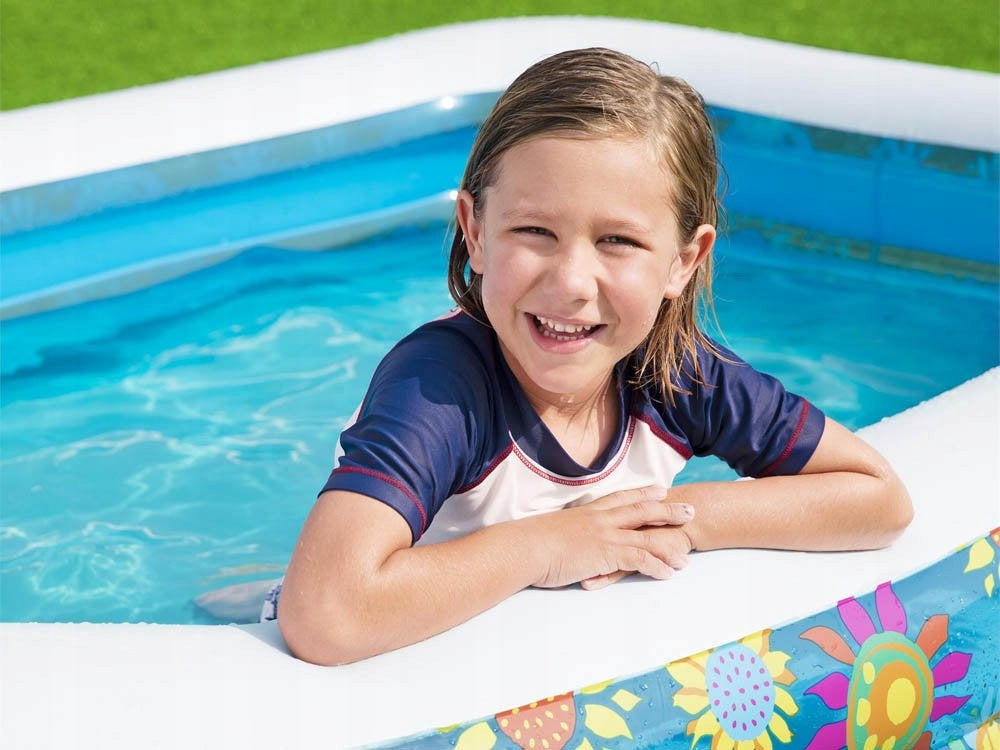 COLORFUL GARDEN SWIMMING POOL FOR CHILDREN + PATCH Volume 1161 l