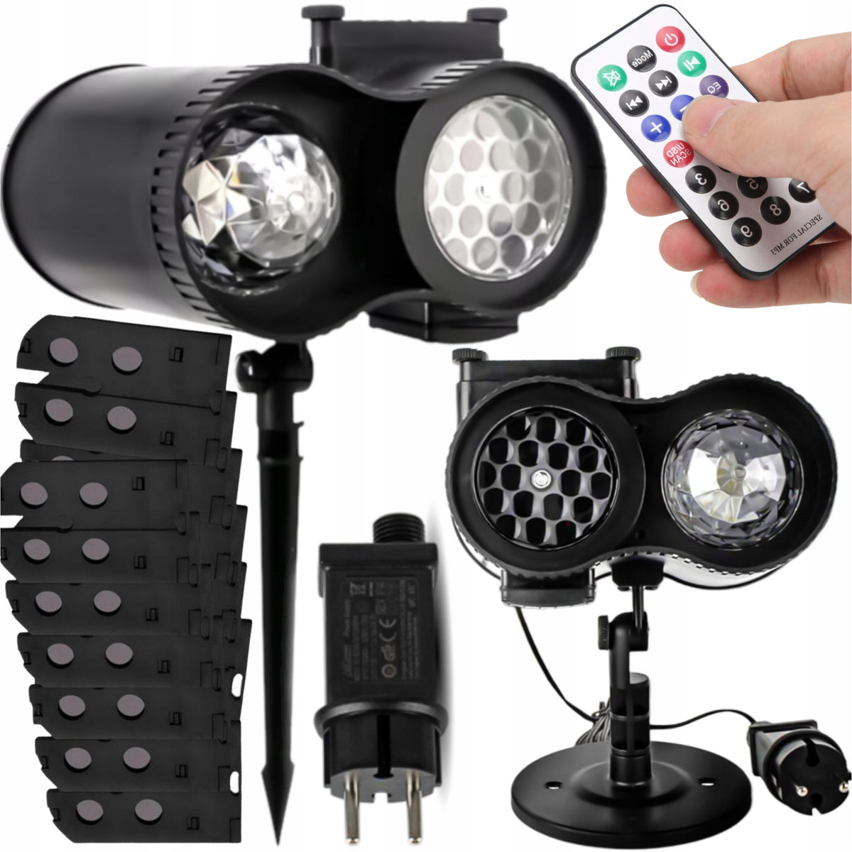 COLORFUL LED PROJECTOR CHRISTMAS PROJECTOR WITH PATTERNS + COLORS YEAR-ROUND