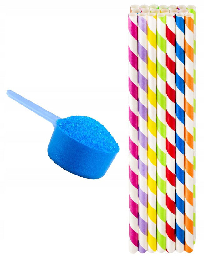 COLORFUL SUGAR FOR COTTON CANDY 8x100g STICKS MEASURE SUGARS FOR COTTON CANDY EAN (GTIN) 5906349454182