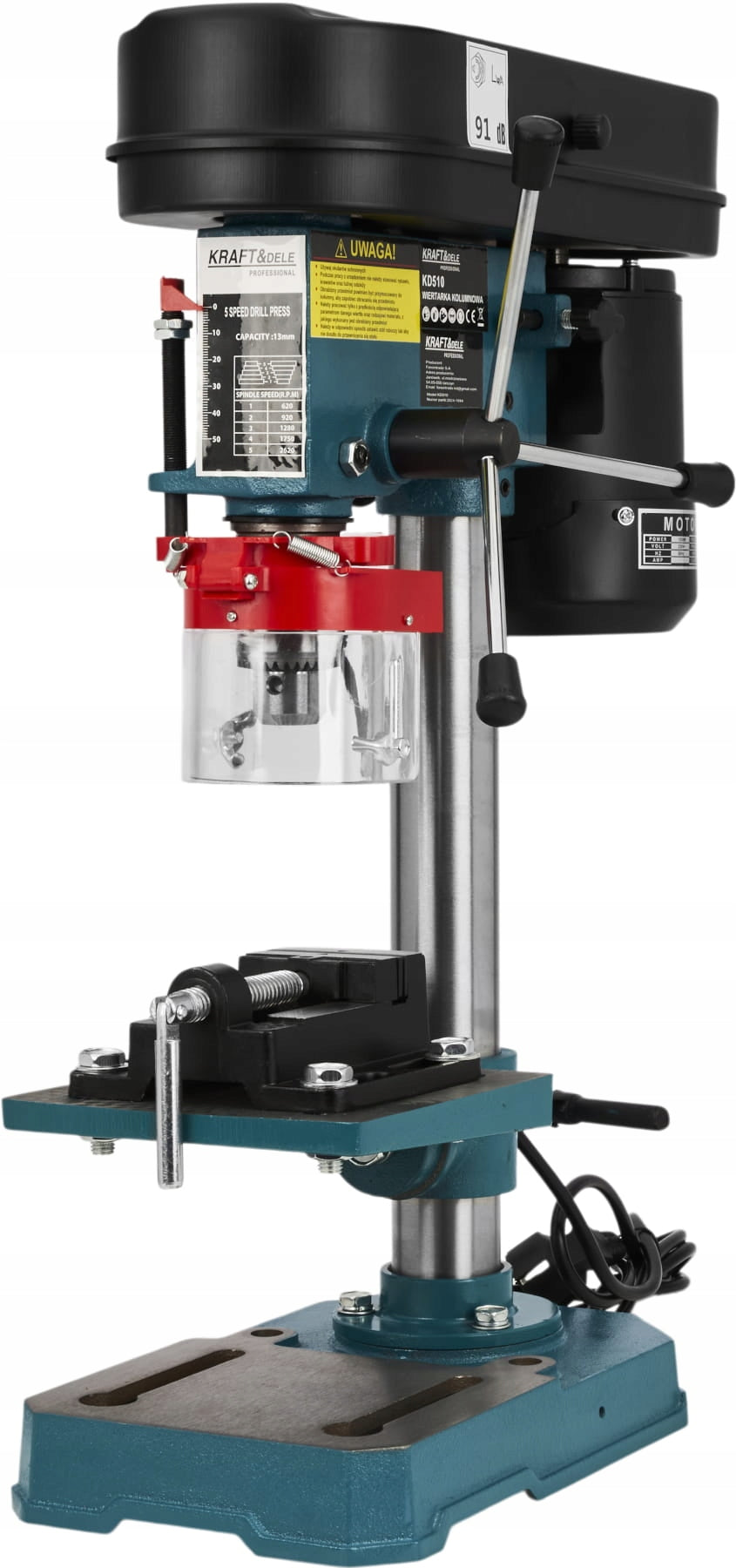 COLUMN DRILL INDUCTION POLE 1550W+VISE ADJUSTMENT KD510 Brand Bestcraft
