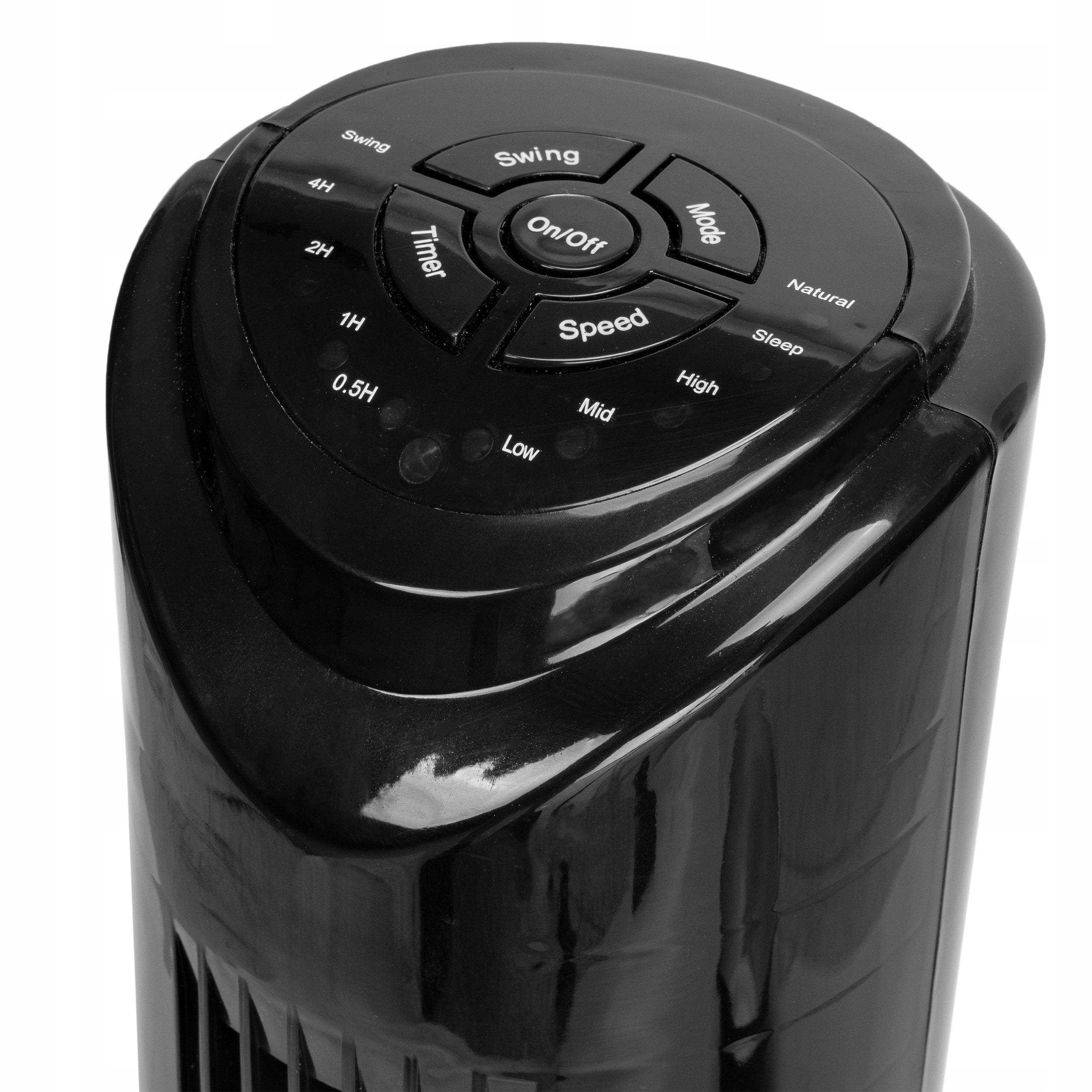 COLUMN FAN FLOOR FAN BLACK STANDING QUIET WITH 45W REMOTE CONTROL Fan type column