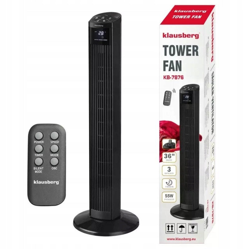 COLUMN FAN LARGE FLOOR FAN TIMER OSCILLATION COLUMN REMOTE CONTROL