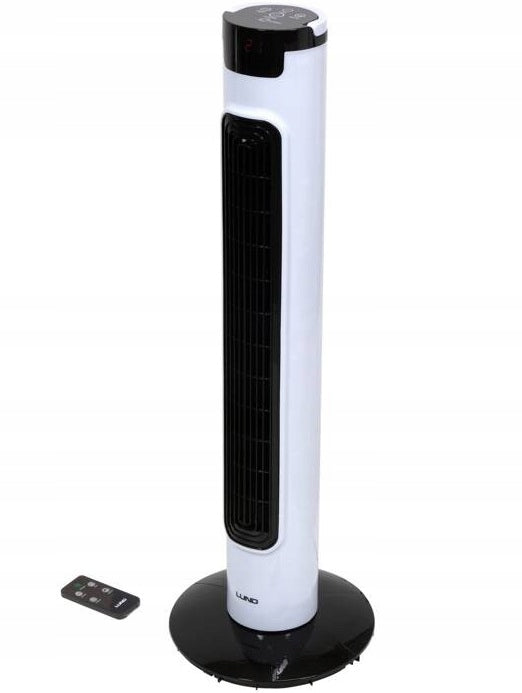 COLUMN FAN LUND 81CM 50W FLOOR FAN STANDING LED +PILOT Brand Lund
