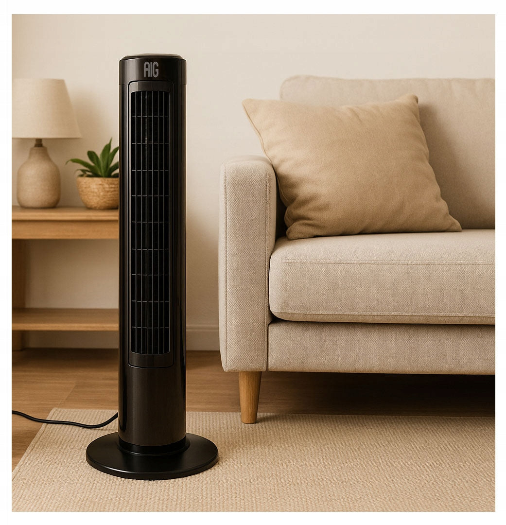 COLUMN FAN STANDING FLOOR FAN ADJUSTABLE QUIET AND POWERFUL 50W Packaging status original