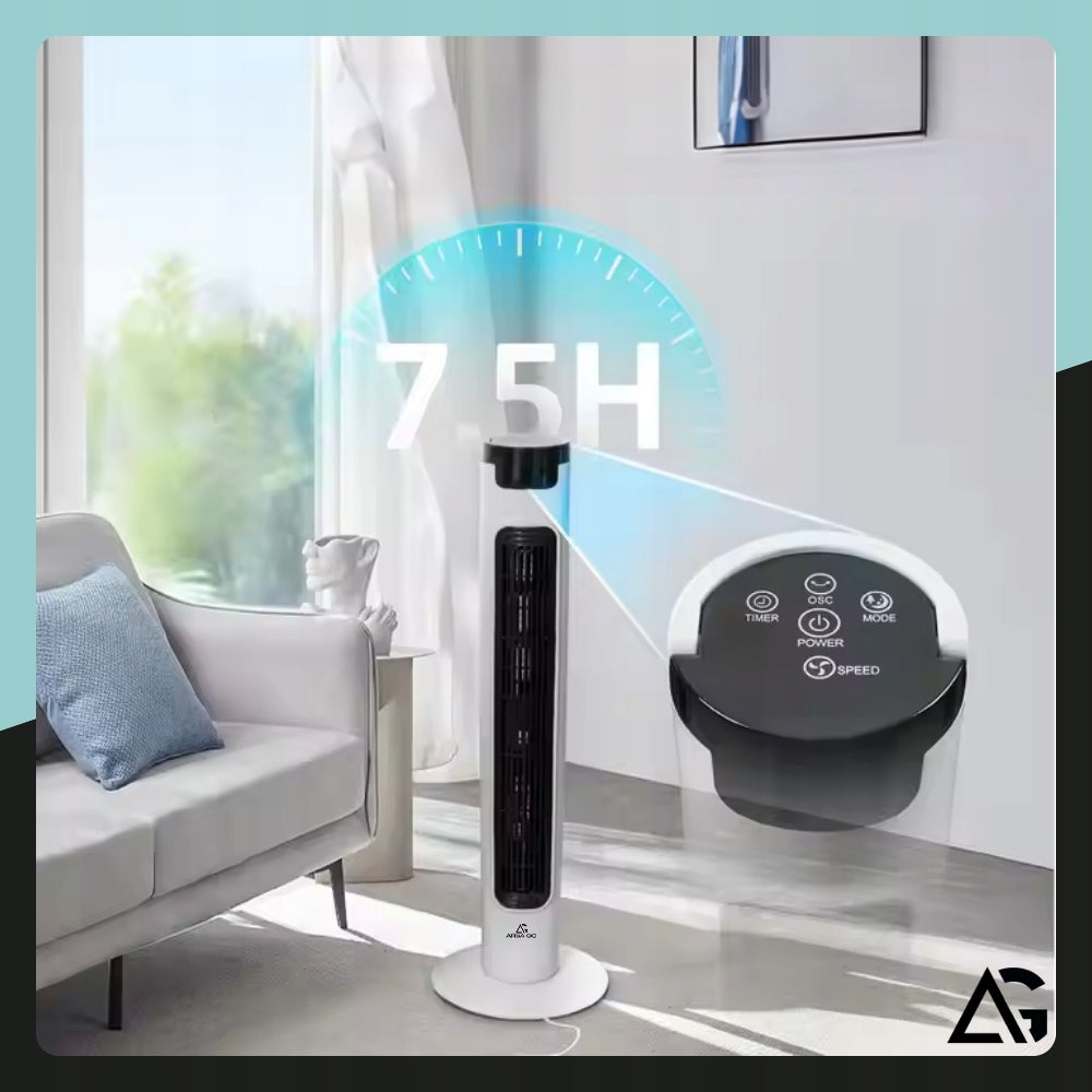 COLUMN FAN STANDING FLOOR LARGE WINDMILL TIMER QUIET PILOT 98cm Functions oscillation automatic oscillation tilt angle adjustment timer