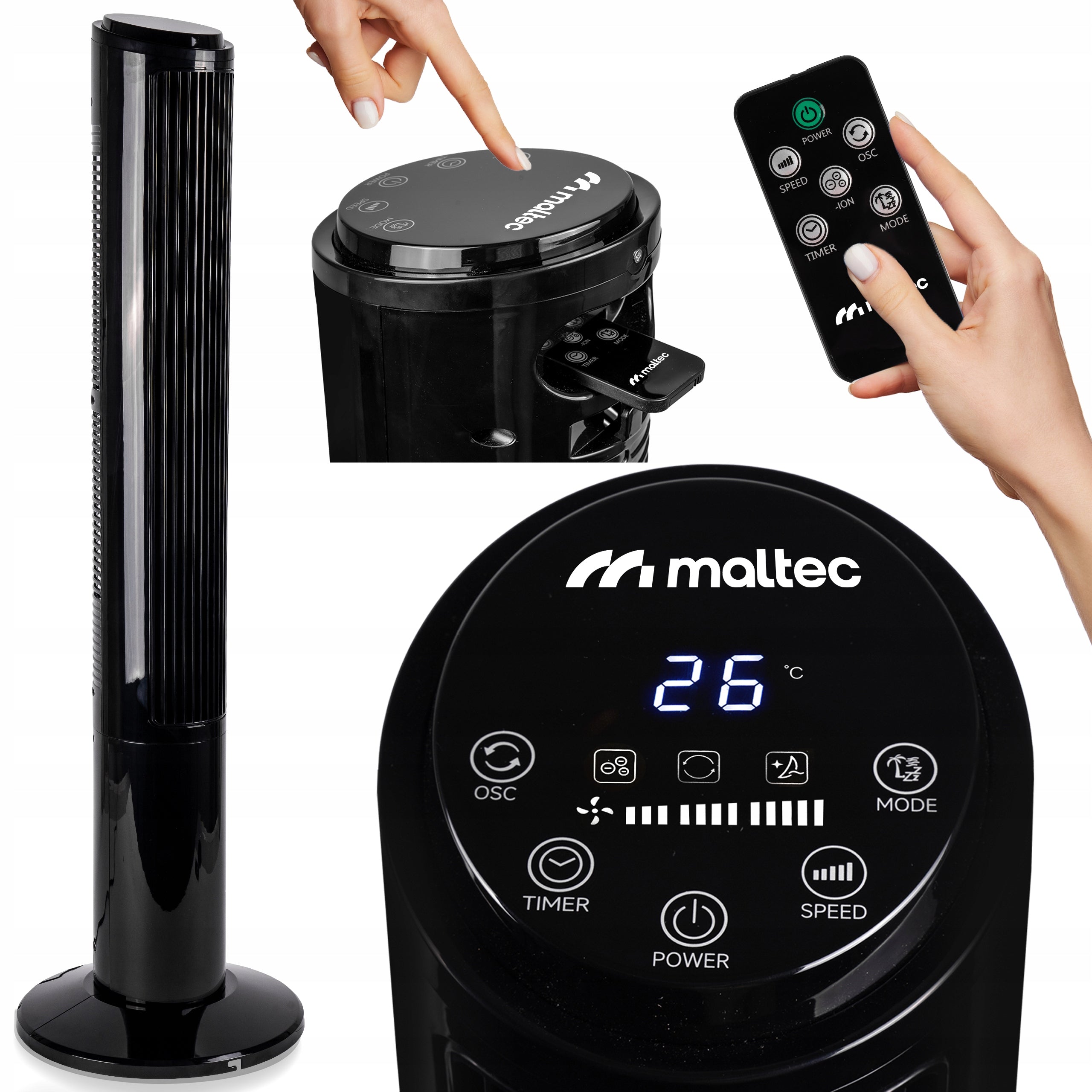 COLUMN FAN VERTICAL FLOOR FAN IONIZATION QUIET STRONG
