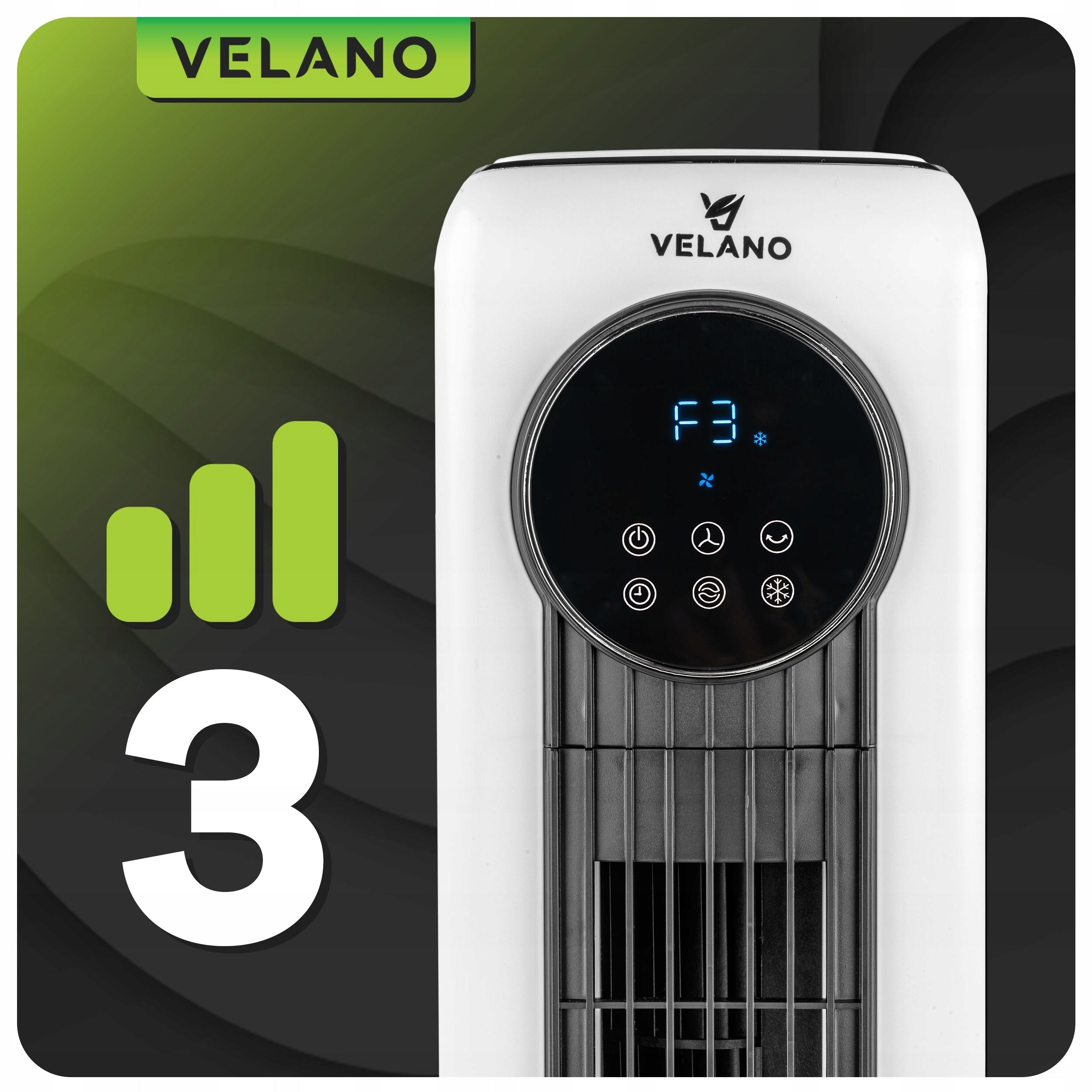 COLUMN FAN WATER FLOOR IONIZATION OSCILLATION DISPLAY REMOTE CONTROL Total height 89 cm