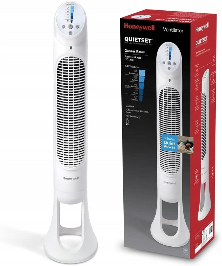 COLUMN FAN WITH REMOTE CONTROL, OSCILLATION, WHITE