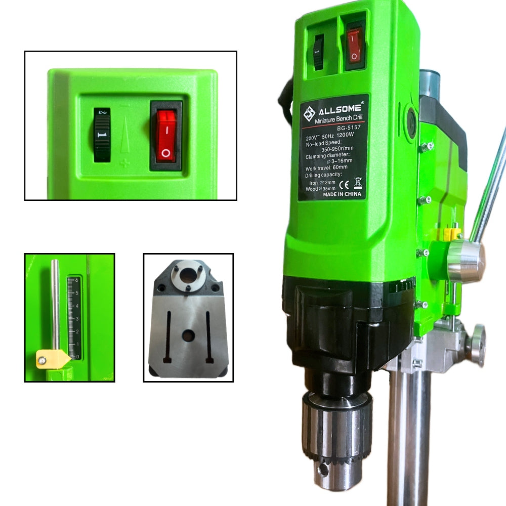 COLUMN POST TABLE DRILL 1200W 3-16mm Packaging status original