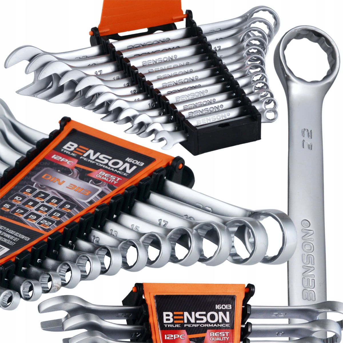 COMBINATION WRENCHE SET 12PC 6-22 BENSON DIN3113