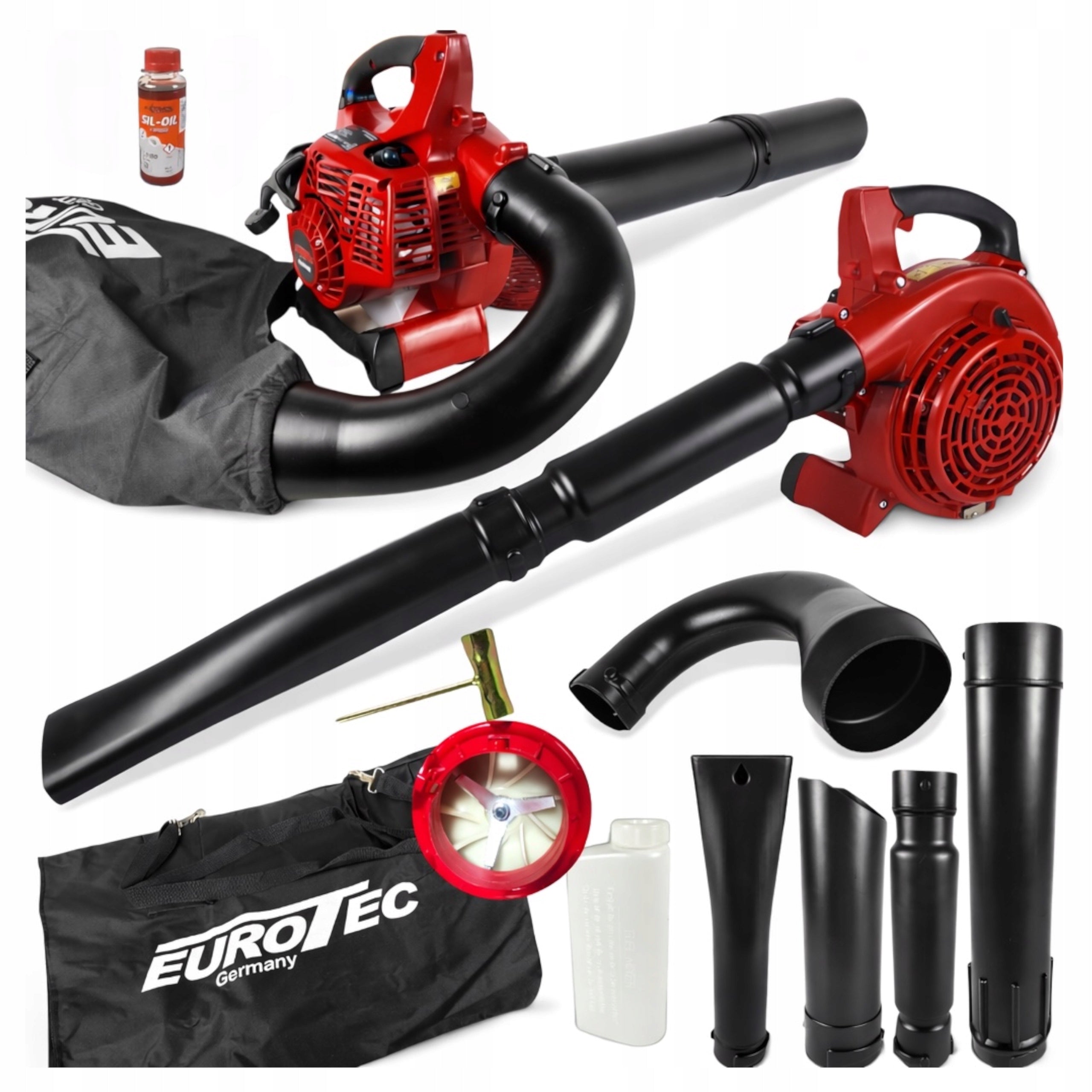 COMBUSTION BLOWER FOR LEAVES Eurotec Vacuum cleaner with shredder 50 L