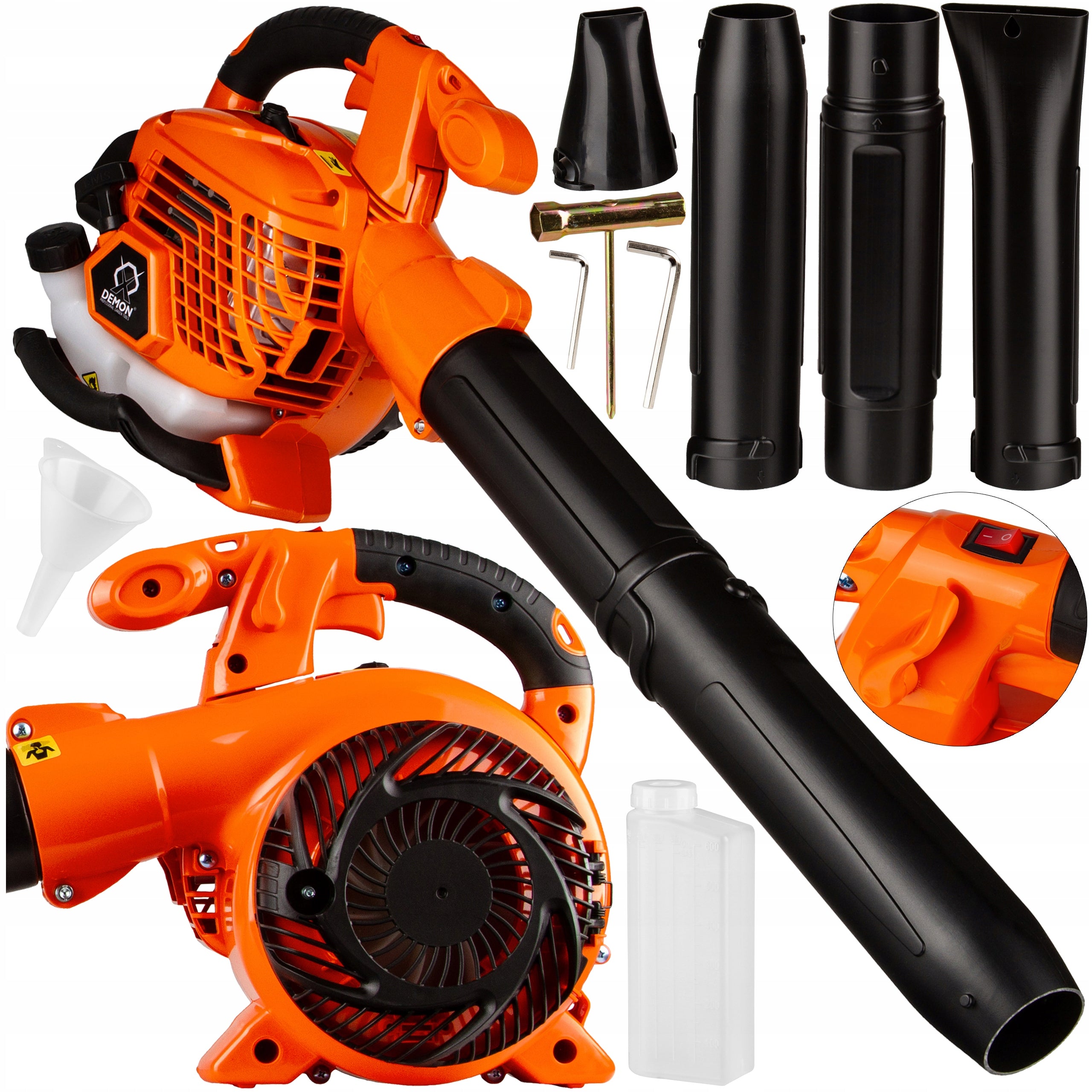 COMBUSTION BLOWER FOR SNOW GRASS LEAVES GARDEN BLOWING FORCE ADJUSTMENT Brand Demon