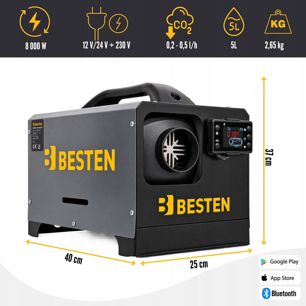 COMBUSTION HEATER OIL BLOWER PARKING HEATER 8kW WEBASTO Packaging status original