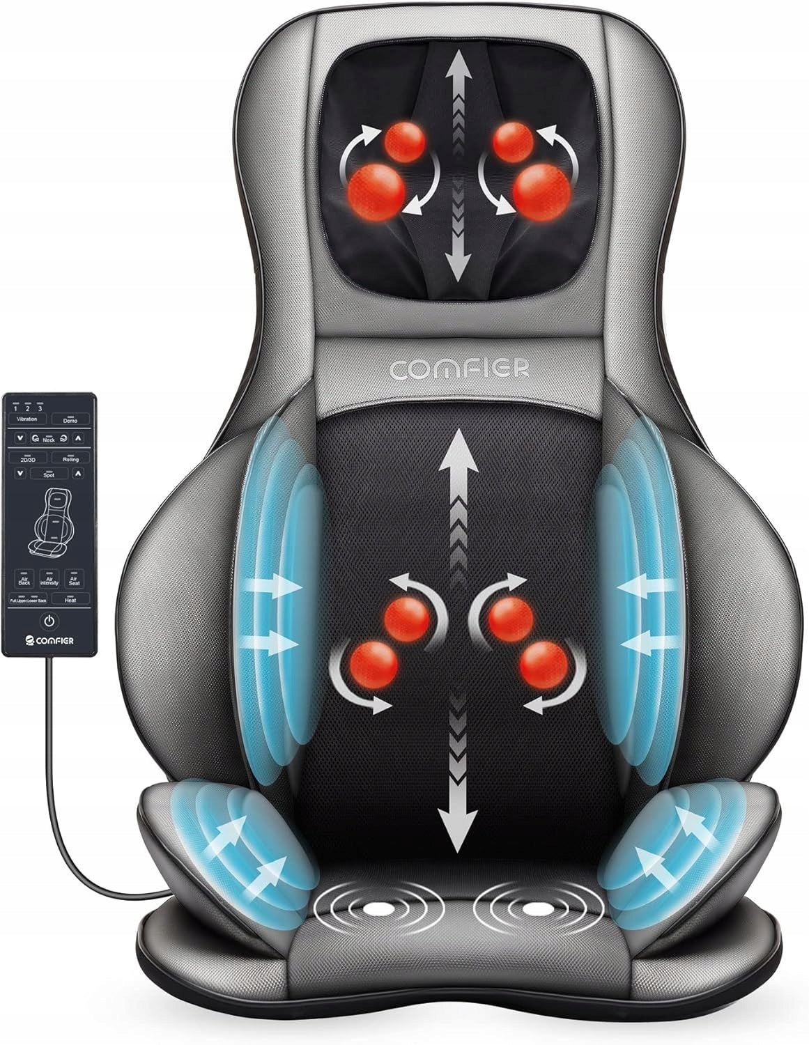 COMFIER 2309A Overlay Massage Mat Shiatsu Massager for Chair