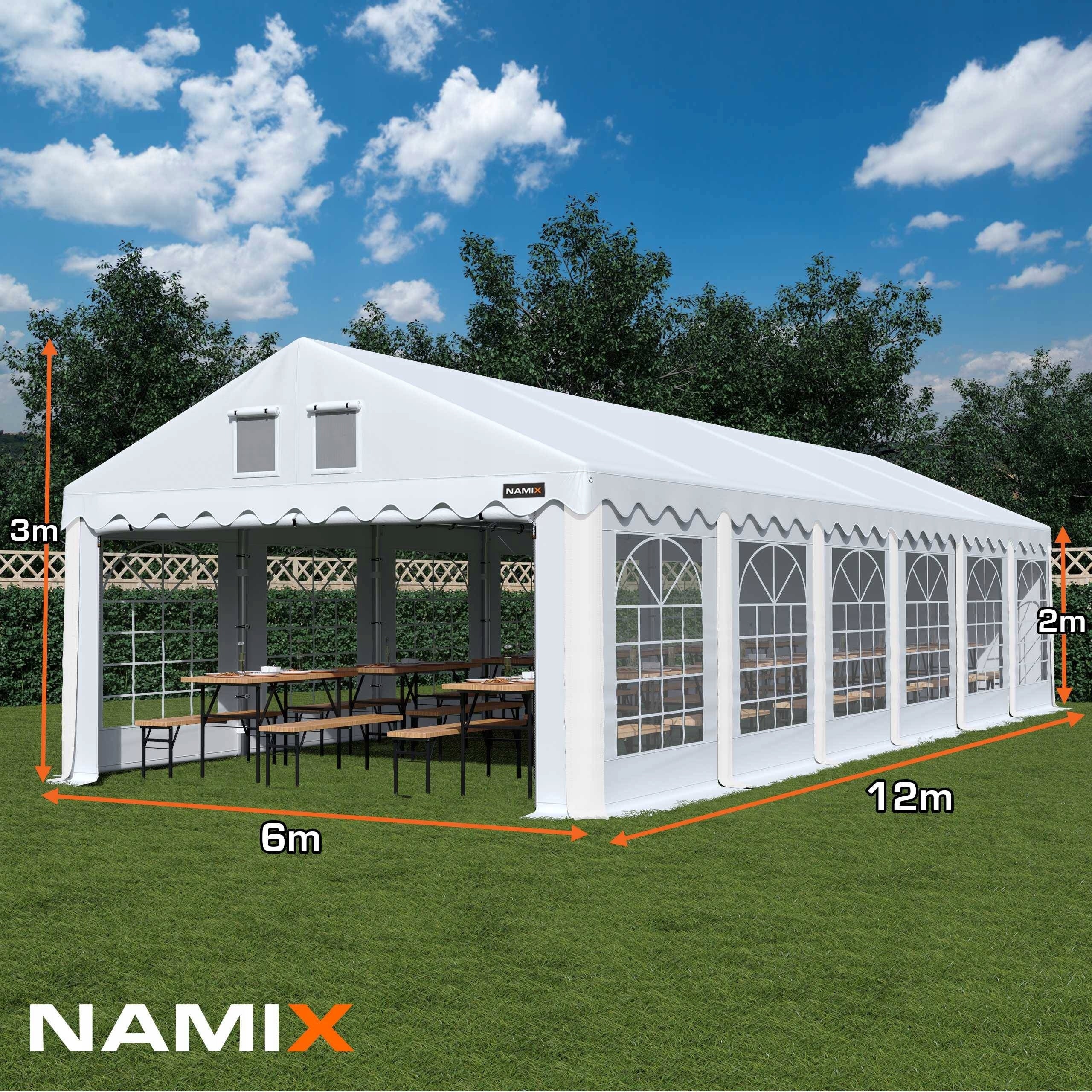 COMFORT TENT 6x12 PARTY GARDEN VARIOUS COLOR Packaging status original