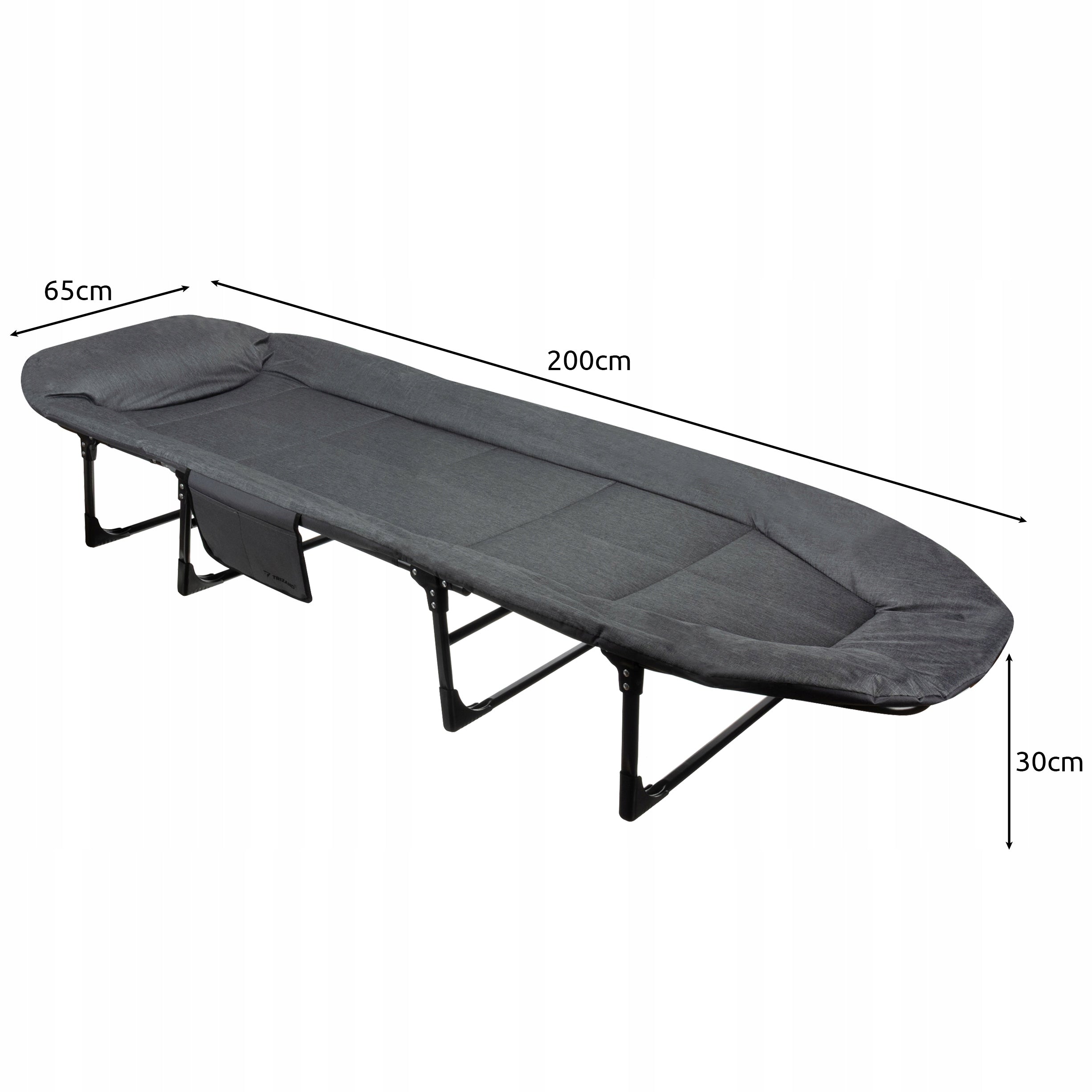 COMFORTABLE TRAVEL BED FOLDING FIELD LOUNGER CANADIAN WITH MATTRESS 150KG Brand Korbi