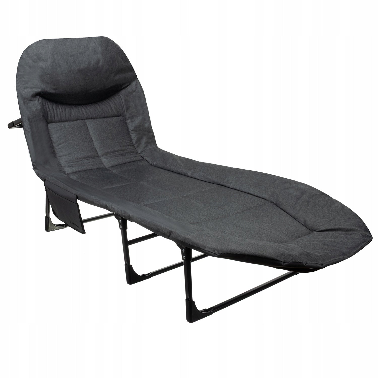COMFORTABLE TRAVEL BED FOLDING FIELD LOUNGER CANADIAN WITH MATTRESS 150KG Manufacturer code Korbi Łóżko Wędkarskie