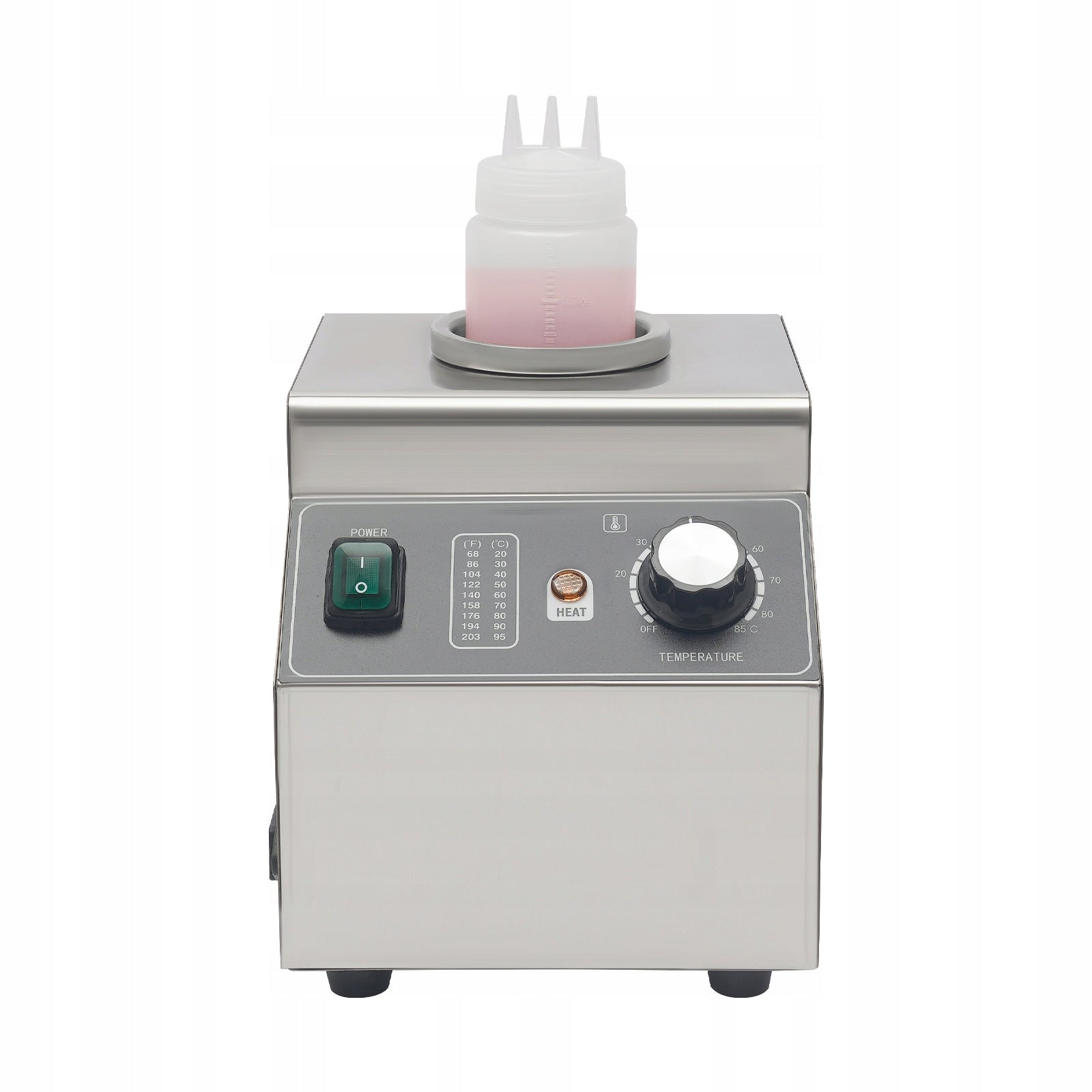 COMMERCIAL ELECTRIC SAUCE WARMER WITH 1 BOTTLES- SILVER 680ML, 100W 220V