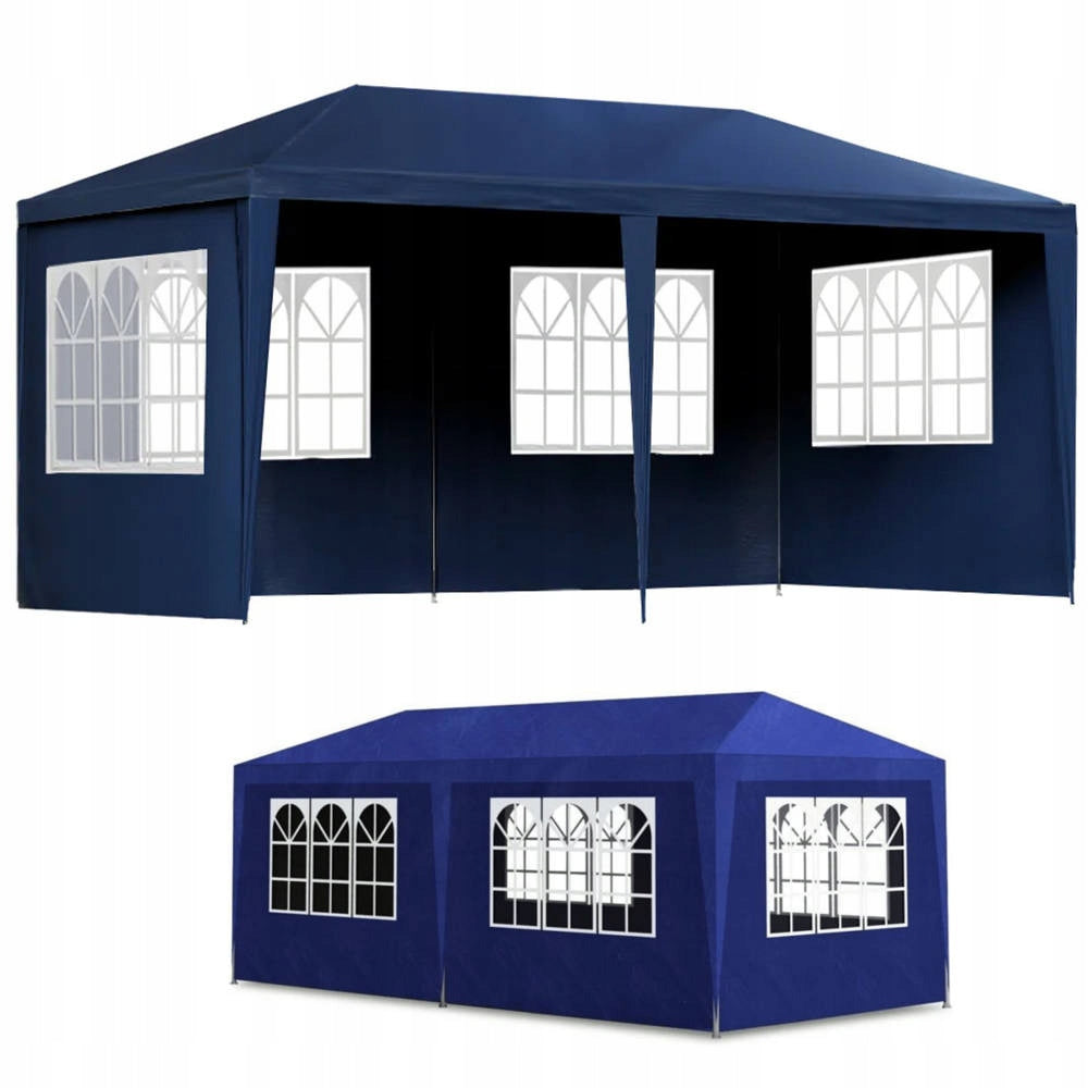 COMMERCIAL GARDEN PAVILION CATERING PARTY TENT 3x6 m + 6 WALLS