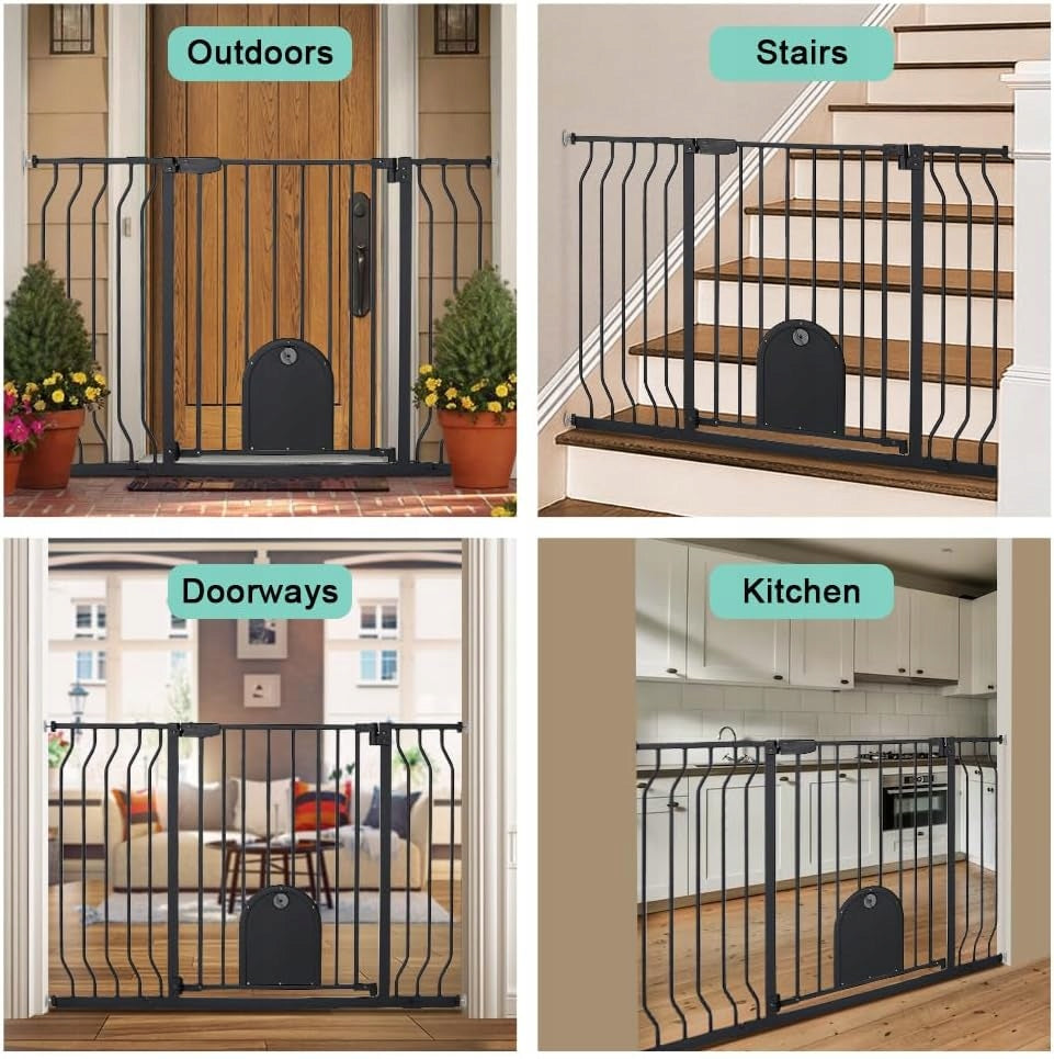 COMOMY Safety Gate for children with a size of 74 cm-122 cm