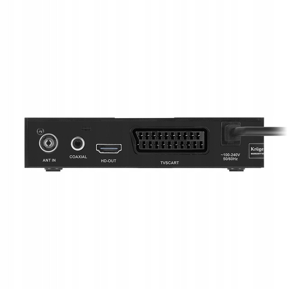 COMPACT TV RECEIVER DVB-T2 TUNER FOR TV RECEPTION REMOTE CONTROL Brand Kruger&Matz