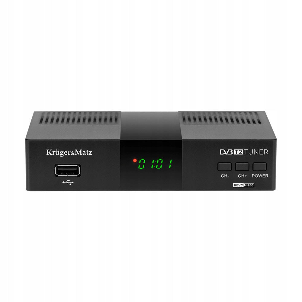 COMPACT TV RECEIVER DVB-T2 TUNER FOR TV RECEPTION REMOTE CONTROL Model KM0550D