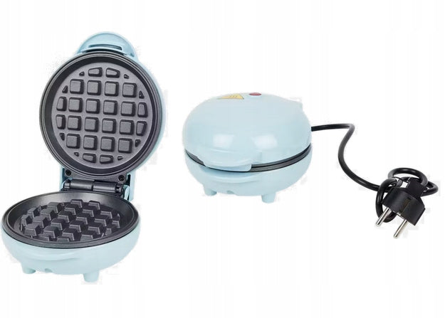 COMPACT WAFFLE IRON 1 WAFFLE NON-STICK COATING WITH LAMP BLUE Packaging status original