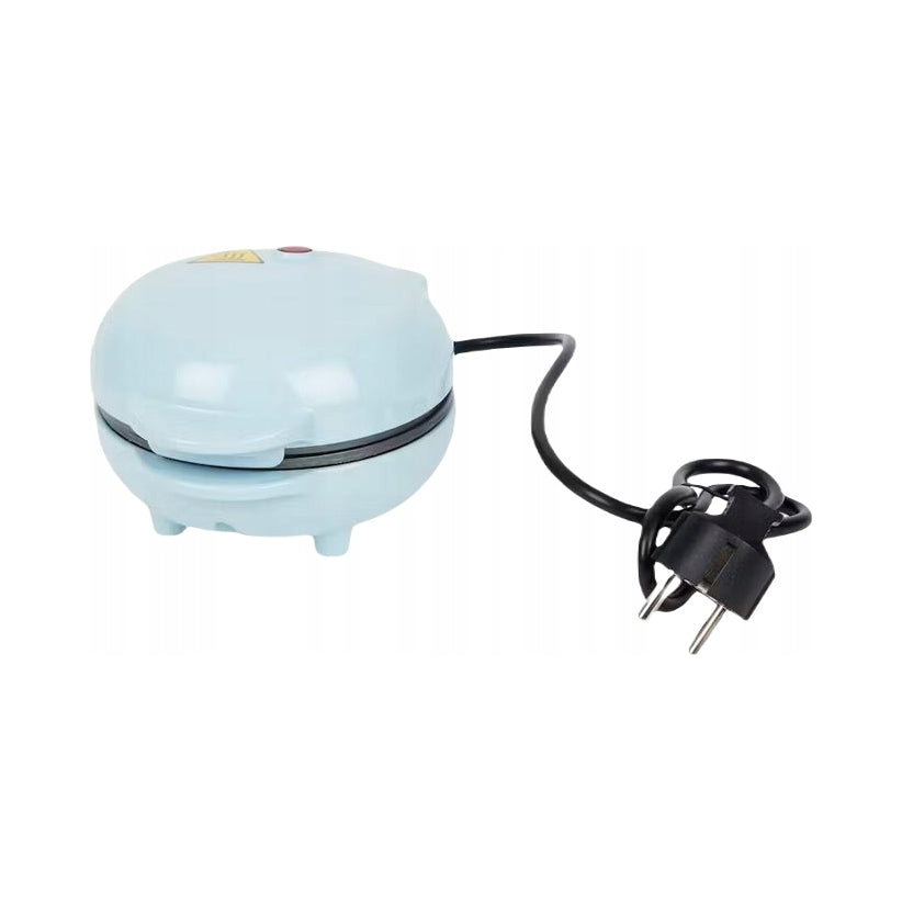 COMPACT WAFFLE IRON 1 WAFFLE NON-STICK COATING WITH LAMP BLUE Power rating 550 W