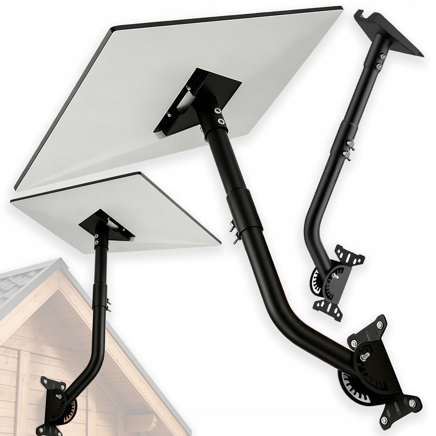 COMPLETE SET WALL MOUNT FOR STARLINK GEN 3 ADJUSTABLE RETRACTABLE