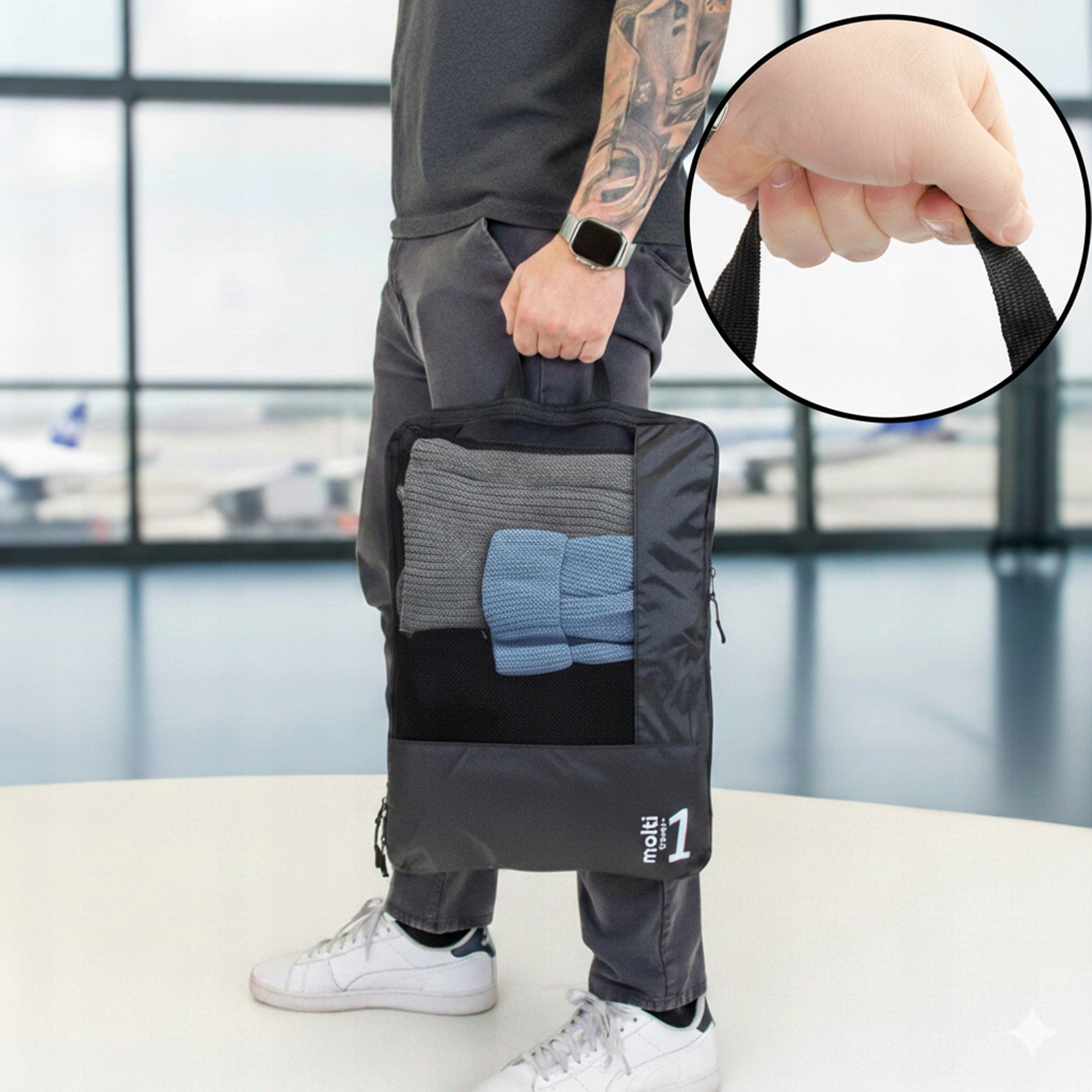 COMPRESSION TRAVEL ORGANIZER for Packing Suitcase Clothes Bag SET 7in1 Kind organizer
