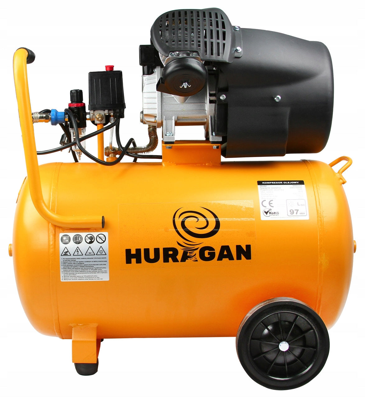 COMPRESSOR 100L 2T HURRICANE Packaging status original