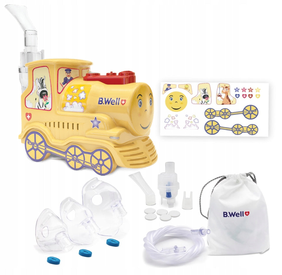 COMPRESSOR PISTON NEBULISER INHALER FOR CHILDREN AND ADULTS B.WELL