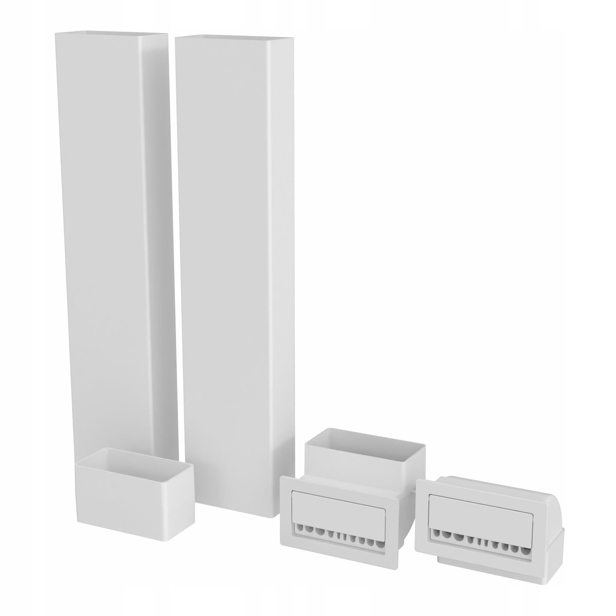 CONCEALED SET FOR TV CABLES 55X110 WITH CHANNELS 2x50CM AWENTA KPTVZ55-2