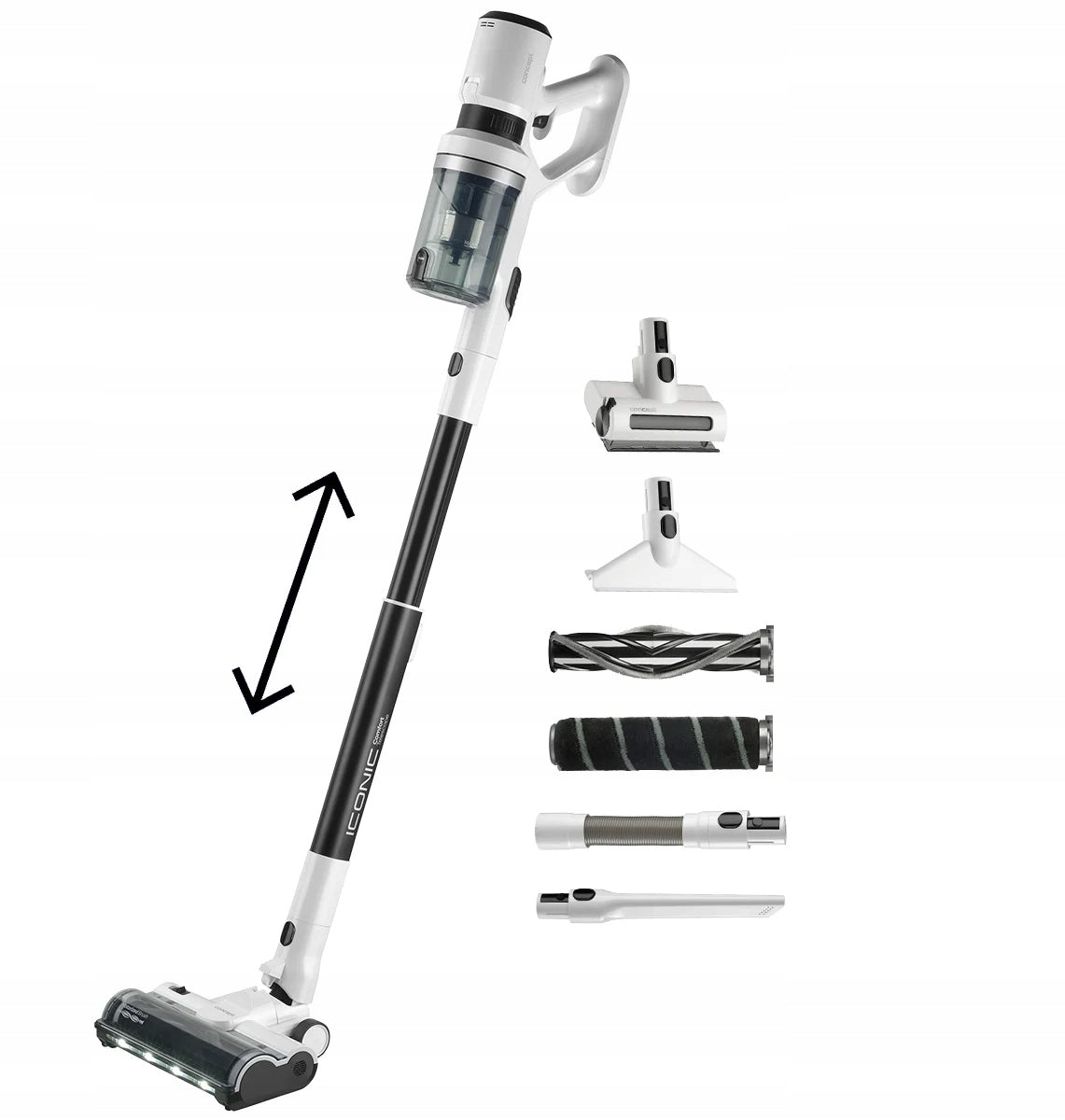 CONCEPT Tyčový vysavač 2v1 ICONIC Comfort Telescope 29,6 V VP6125