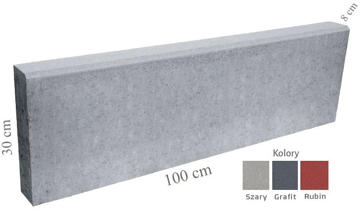 CONCRETE EDGING Rim 8 cm PalisadeS CHEAP! ! ! Color gray