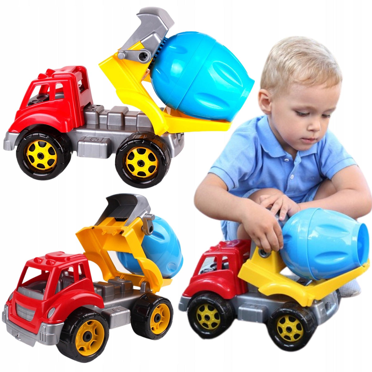 CONCRETE MIXER TOY TECHNOK 3718 33 CM LARGE CONSTRUCTION VEHICLE FOR CHILDREN
