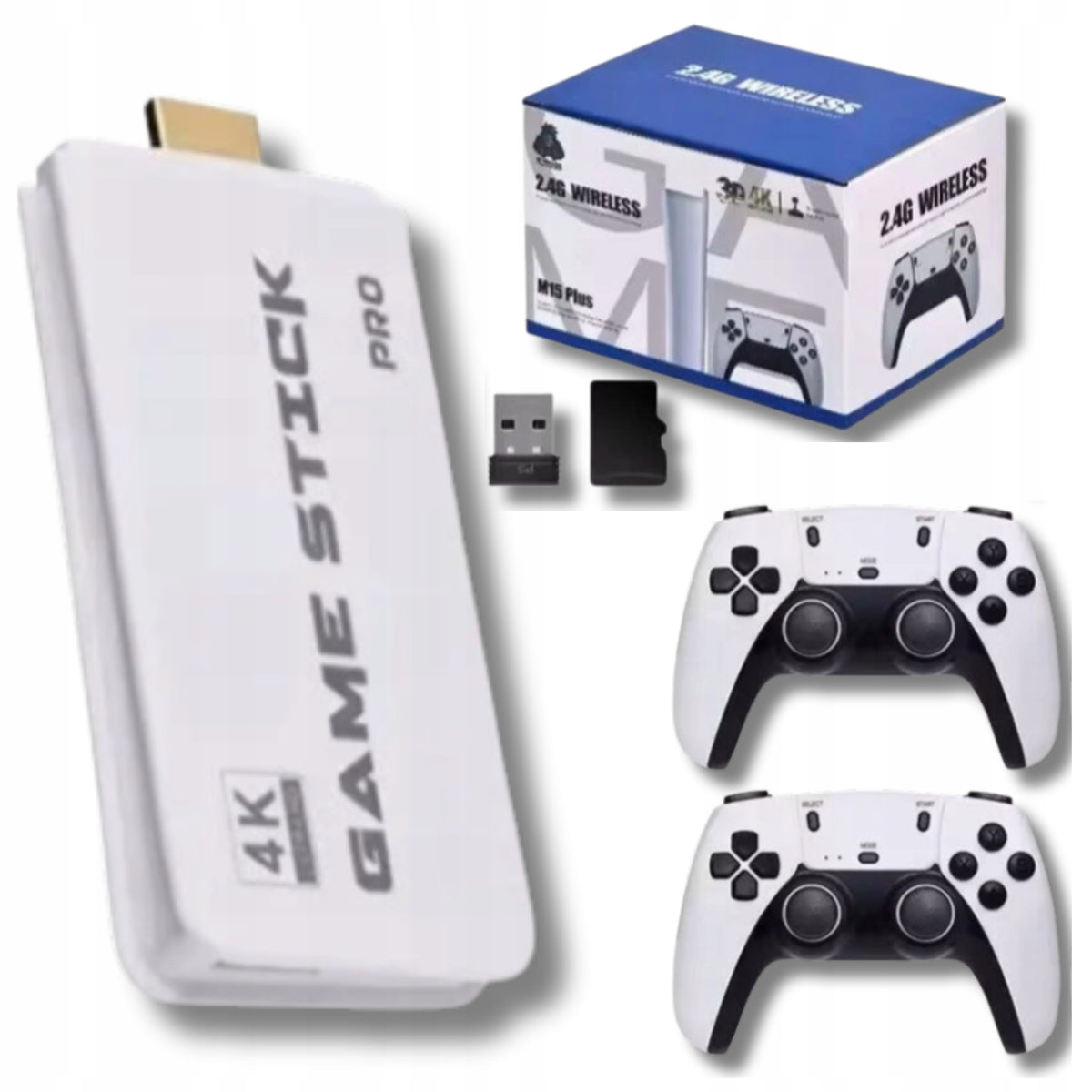 CONSOLE RETRO TV GAME HDMI 15 EMULATORS 20000 GAMES 2 PADS 64GB Manufacturer code Konsola Do Gier Retro 4K M15 64GB HDMI 2 Pad