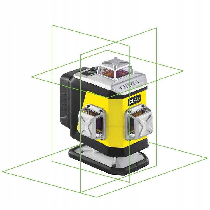 CONSTRUCTION CROSS LASER GREEN BEAM 4-PLANE NIVEL SYSTEM CL4G