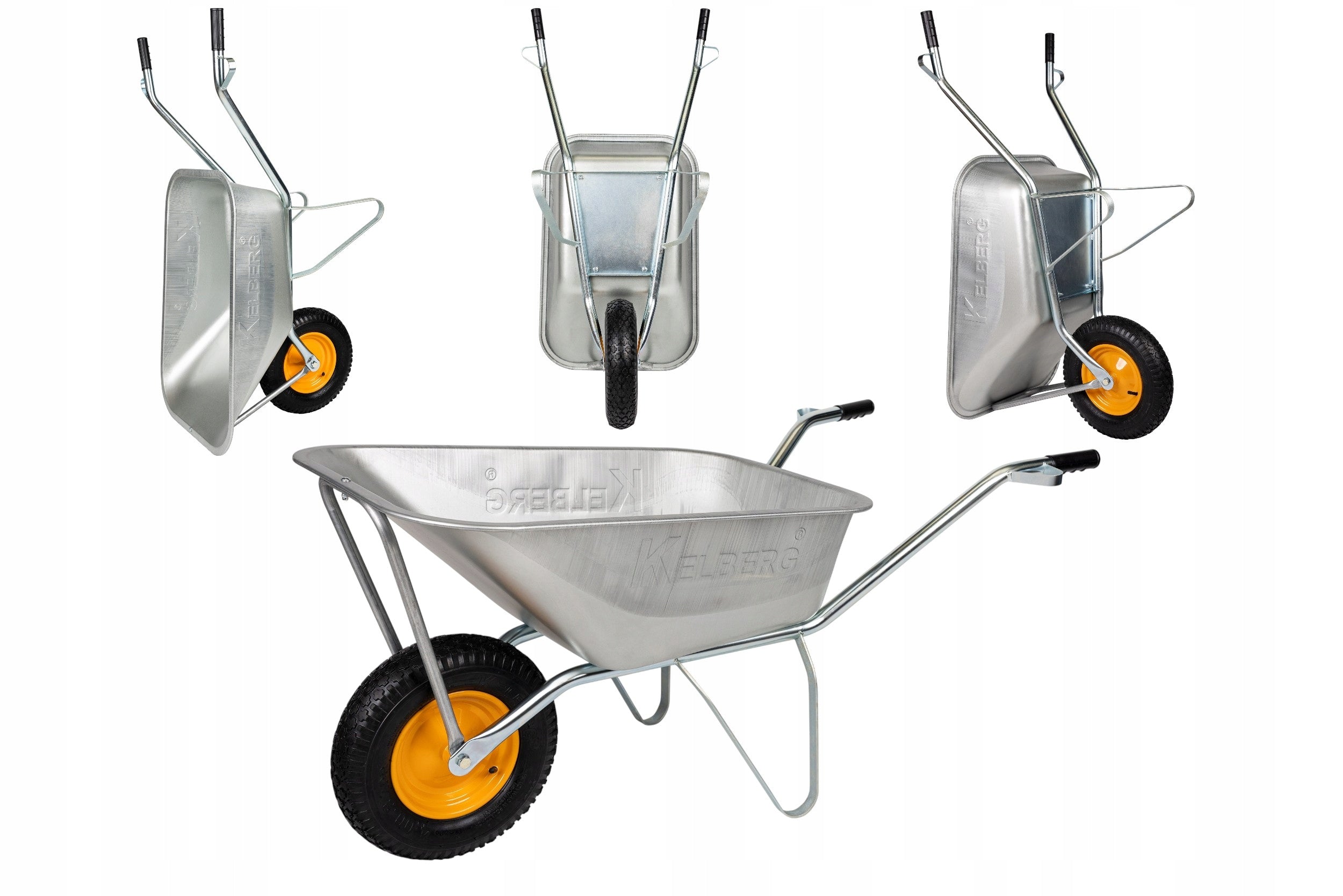 CONSTRUCTION GARDEN WHEELBARROW STRONG WHEELBARROW KELBERG 120L OC Poland REINFORCEMENT