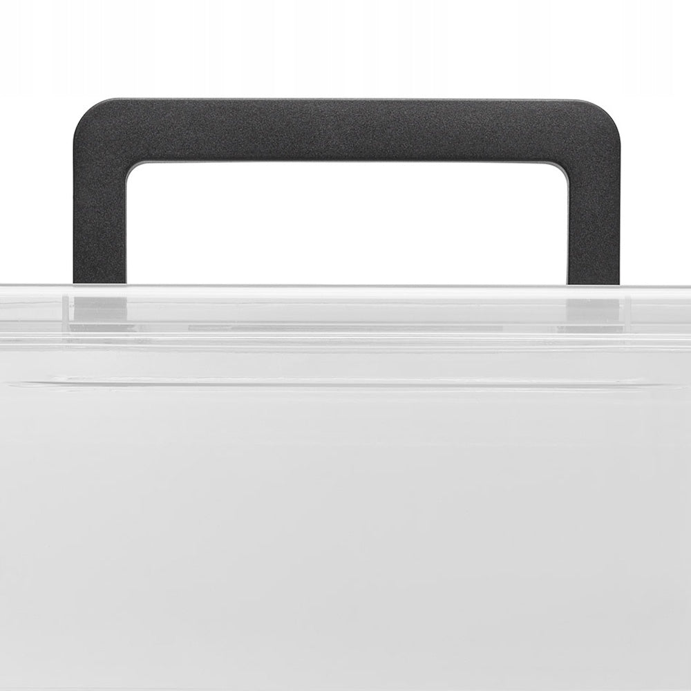 CONTAINER TRANSPARENT BOX WITH LID 4,5L WITH HANDLE BLACK HANDLES Manufacturer code 20435
